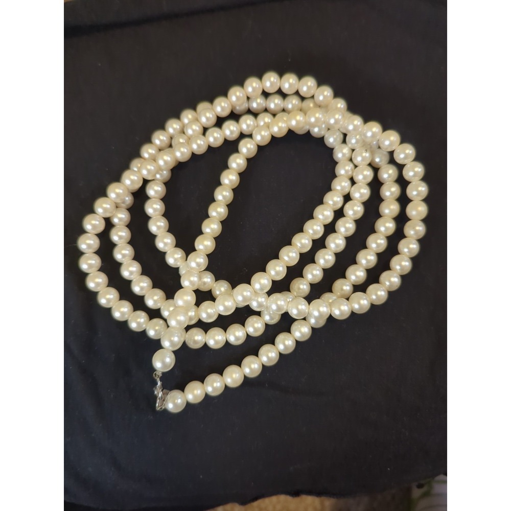 Vintage Tammy Jewels String Of Faux‎ Pearls - 5 Ft Long